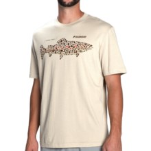 40%OFF メンズ釣りシャツ （男性用）半袖 - セージブラウントラウトは、Tシャツをハエ Sage Brown Trout Flies T-Shirt - Short Sleeve (For Men)画像